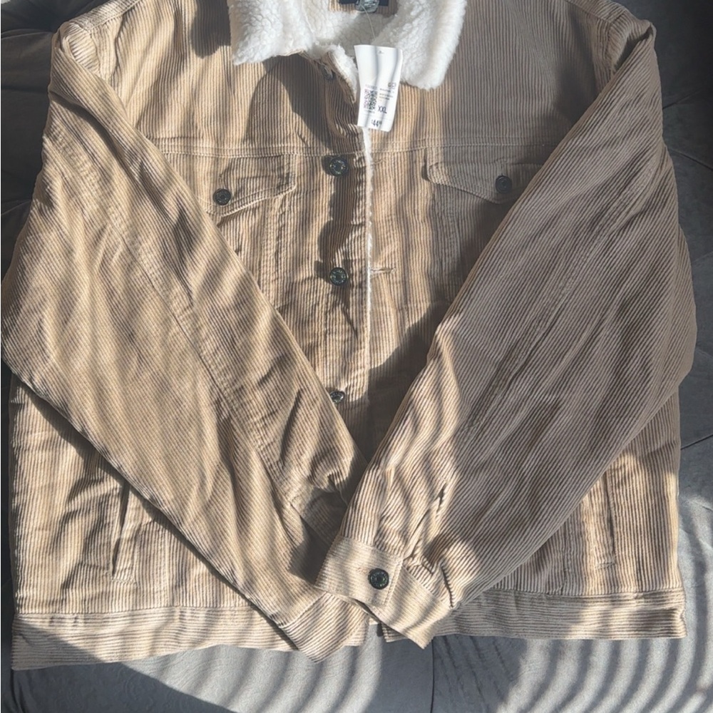 Forever 21 Cream Sherpa Jacket